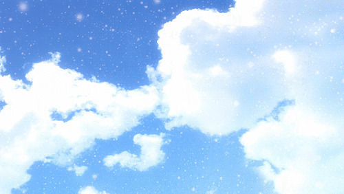 天空一片晴朗GIF图片:天空,白云