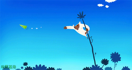 猴子上树抓小鸟动画图片:猴子