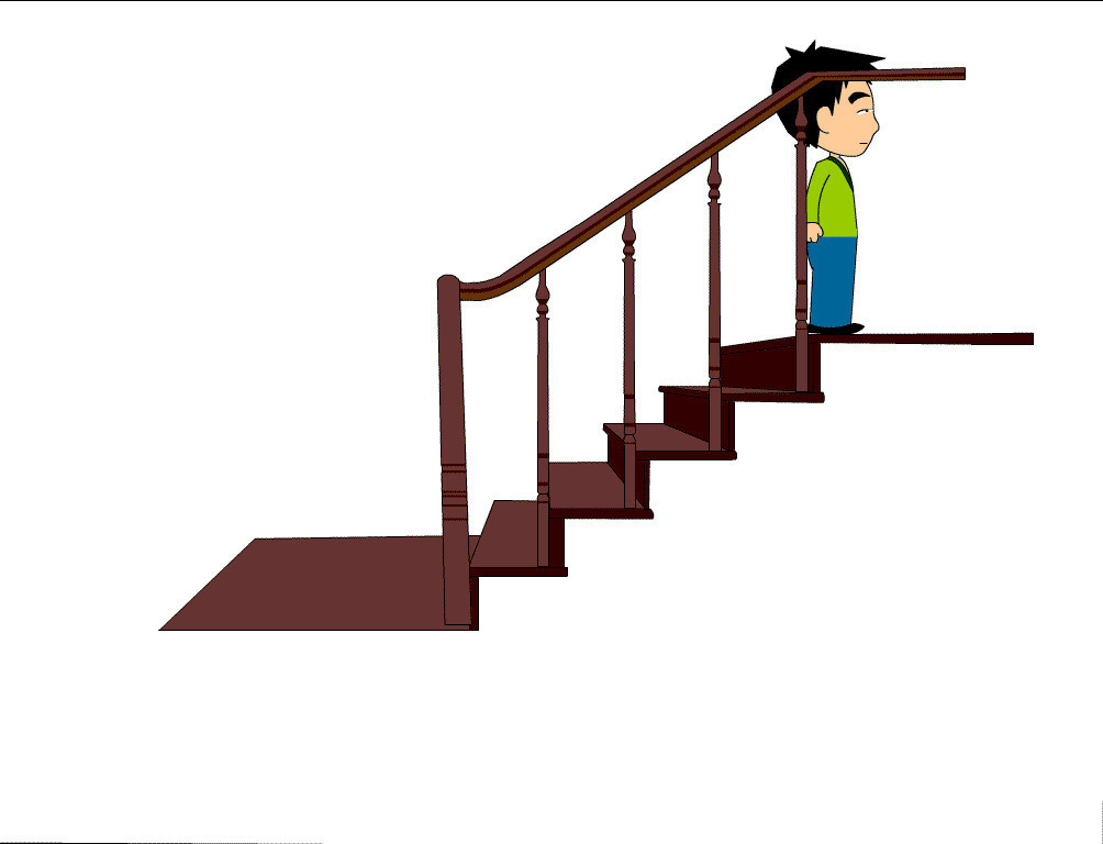 人物走上楼梯动画图片:上楼,楼梯