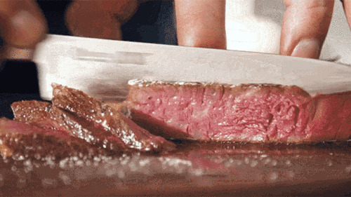 切牛肉GIF图片