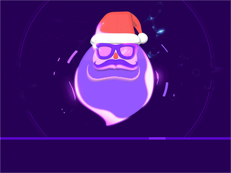 虚拟圣诞老人动态图片素材:圣诞老人,虚拟