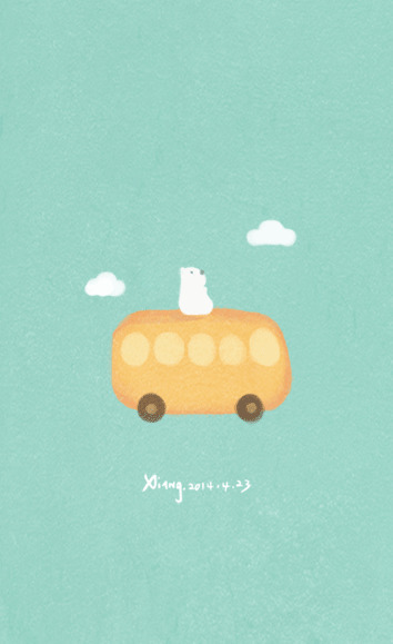 坐在车顶的小熊熊动画图片:车顶