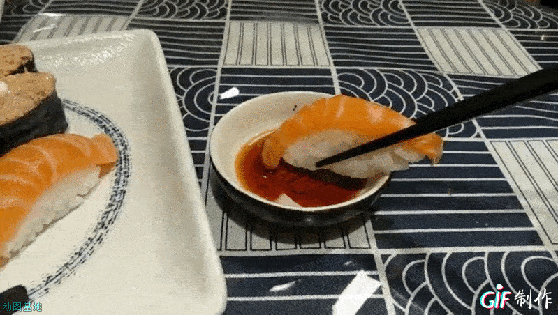 精致的寿司GIF图片