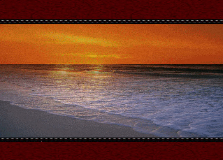 夕阳与大海GIF图片:夕阳,大海