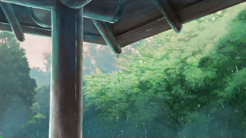 雨水从屋檐滴落GIF图片:雨水,屋檐