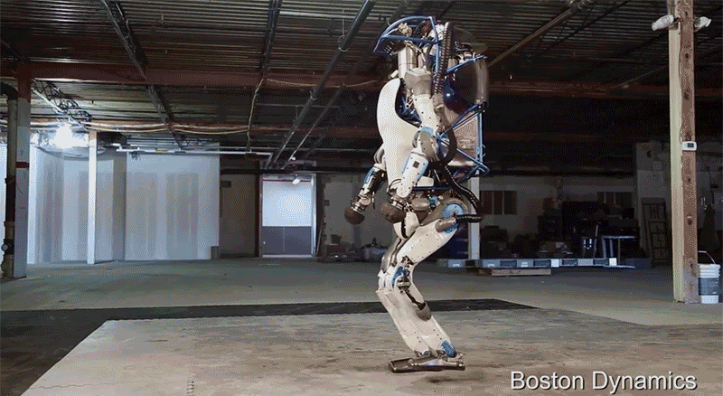 机器人的倒立动作GIF图片:机器人