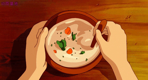 搅拌蔬菜清汤号动画图片