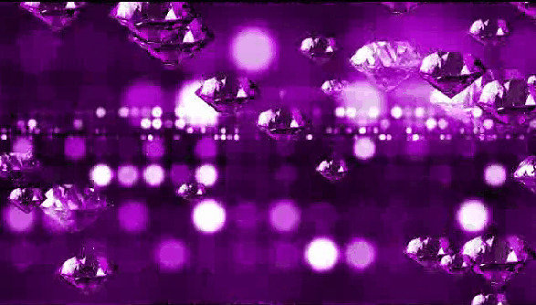 紫色水晶坠落GIF图片