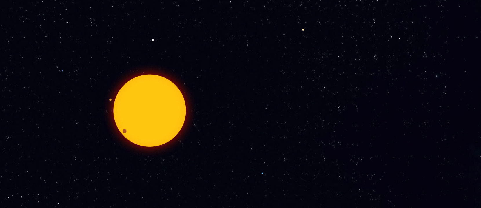 太阳星系所有的行星围绕着太阳旋转gif图片