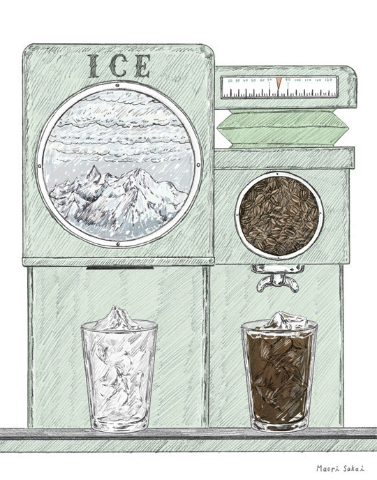 自动冰冻饮料机动画图片:饮料