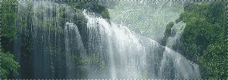 高山壮观瀑布GIF图片:瀑布