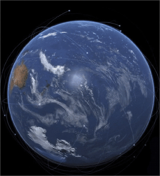 地球旋转GIF图片