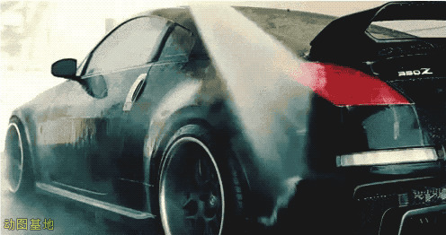 汽车洗车服务动态图片:汽车