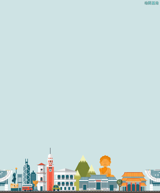 开车环游城市动画图片:环游,城市