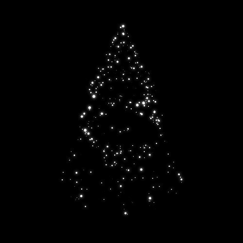 闪亮的简约圣诞树GIf素材:圣诞树