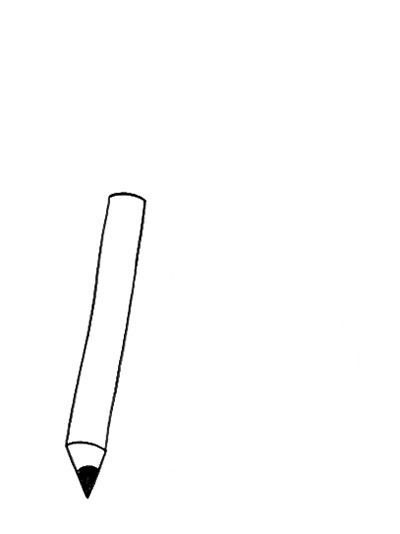 无尽循环的铅笔简笔画图片:画笔