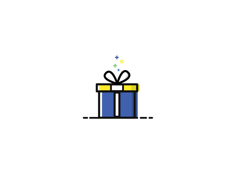 打开礼物的盒子动画图片:礼物
