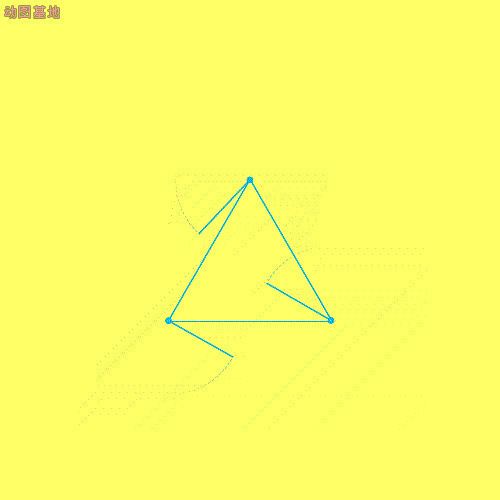 画圈圈的三角形GIf素材图片:三角形,素材