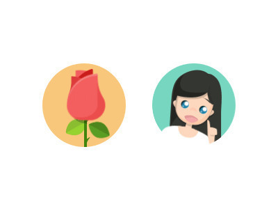 女人和玫瑰花对话动画图片:玫瑰花