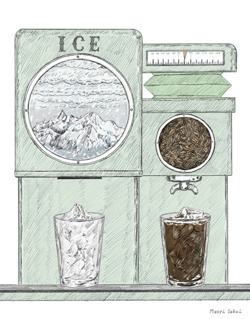 冰冻自动饮料机动画图片