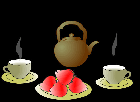 热茶壶倒热茶动画图片:茶壶
