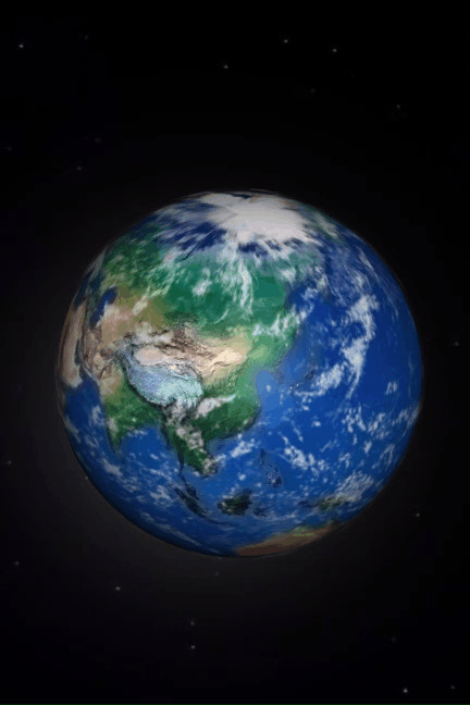 旋转的3D地球gif图片