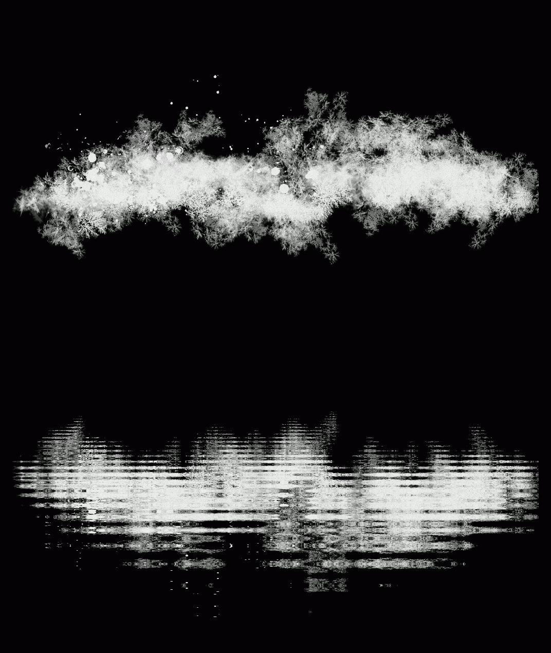 白云在水中的倒影gif图片:倒影