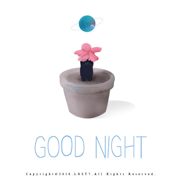 晚安的祝福语动画素材图片:晚安