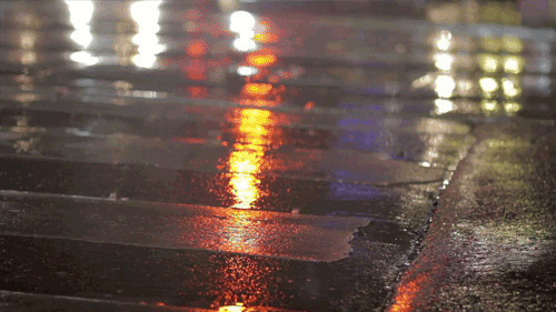 下雨天的街道动态图片:下雨