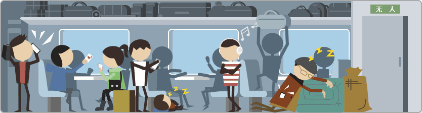 火车上的众生相动画图片