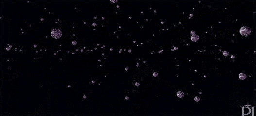 太空中陨石降落gif图片