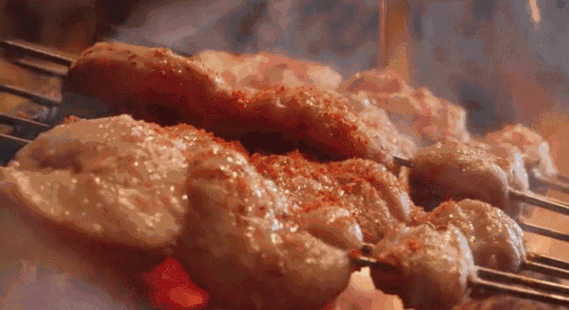 香喷喷的烤肉动态图片:烤肉