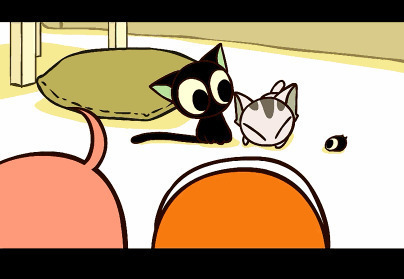 撒娇的小猫动画图片:撒娇