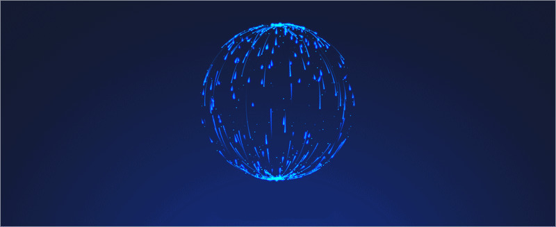 流光溢彩的球体gif素材图片
