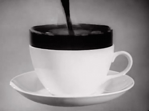 一杯黑色的浓咖啡gif图片:咖啡