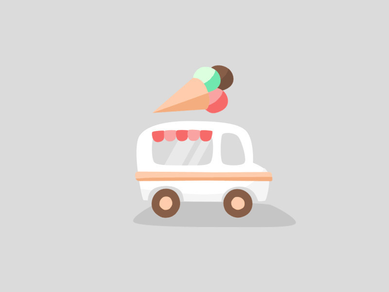 冰淇淋广告创意动画图片:冰淇淋
