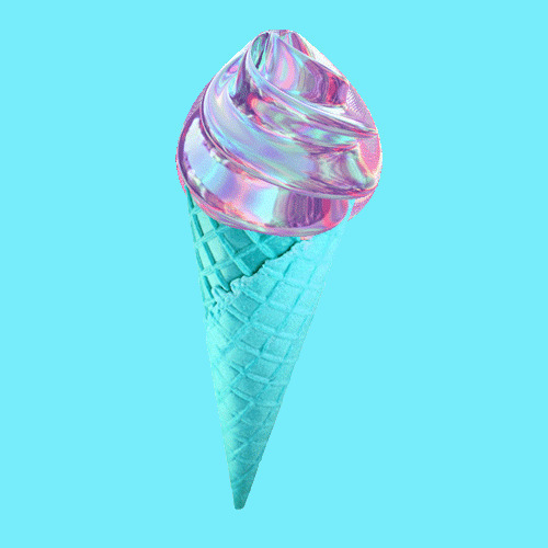冰淇淋的创意GIf素材图片:冰淇淋
