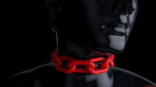 锁住脖子的铁链3D动态图