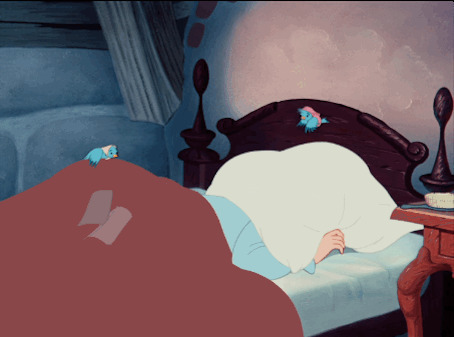 吵死人的小鸟声动画图片:失眠