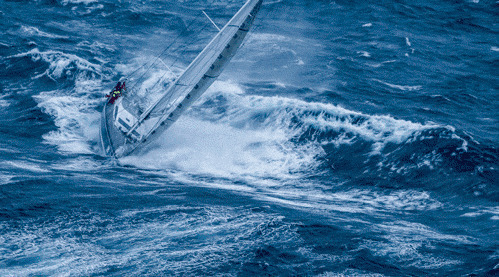 帆船大海乘风破浪gif图片:帆船,海浪